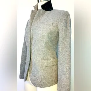 J. Crew Mercantile Schoolboy Blazer In Heather Grey Oatmeal SZ 0 NWOT!