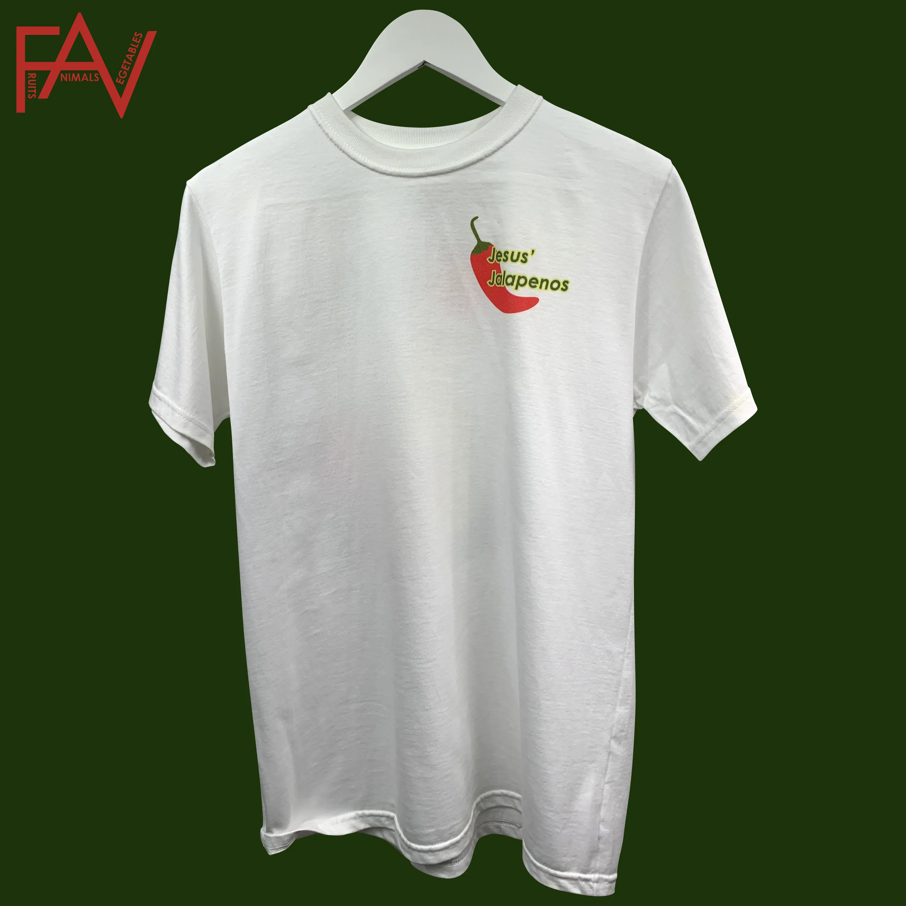 Jalapeno - White Organic Heavyweight T-Shirt