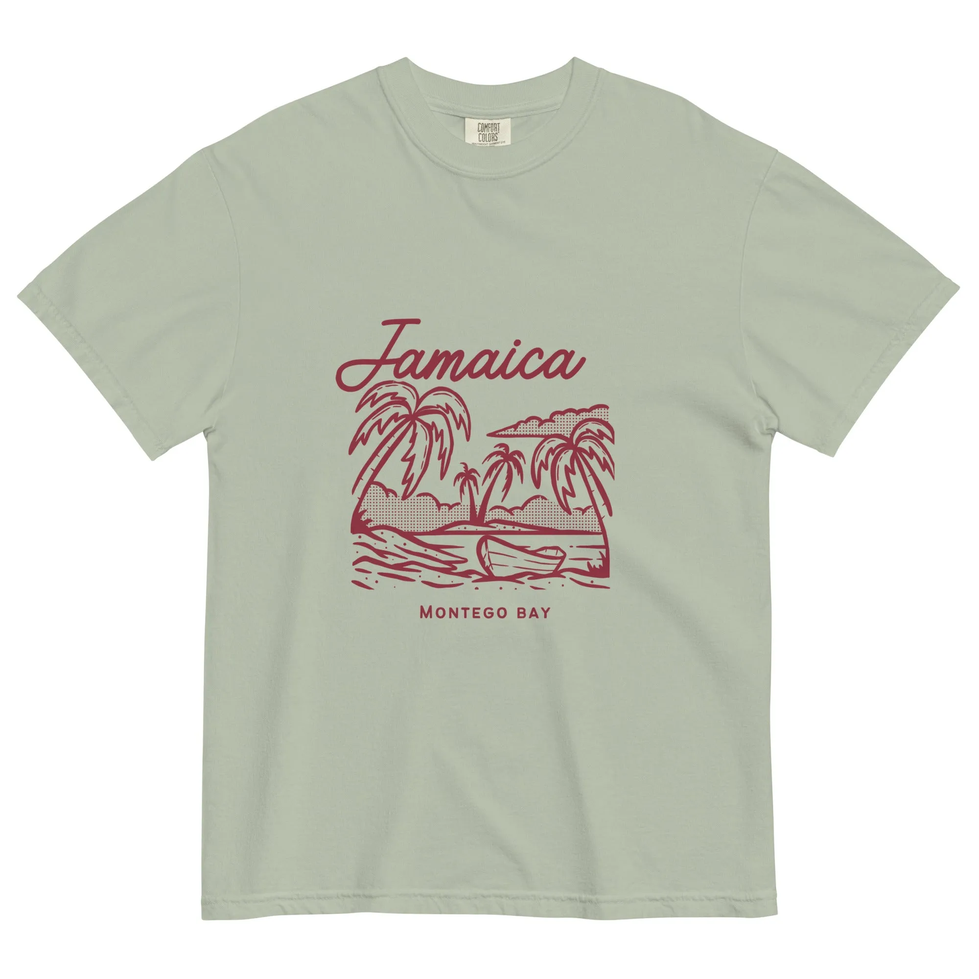 Jamaica men's fgfgarment-dyed heavyweight t-shirt