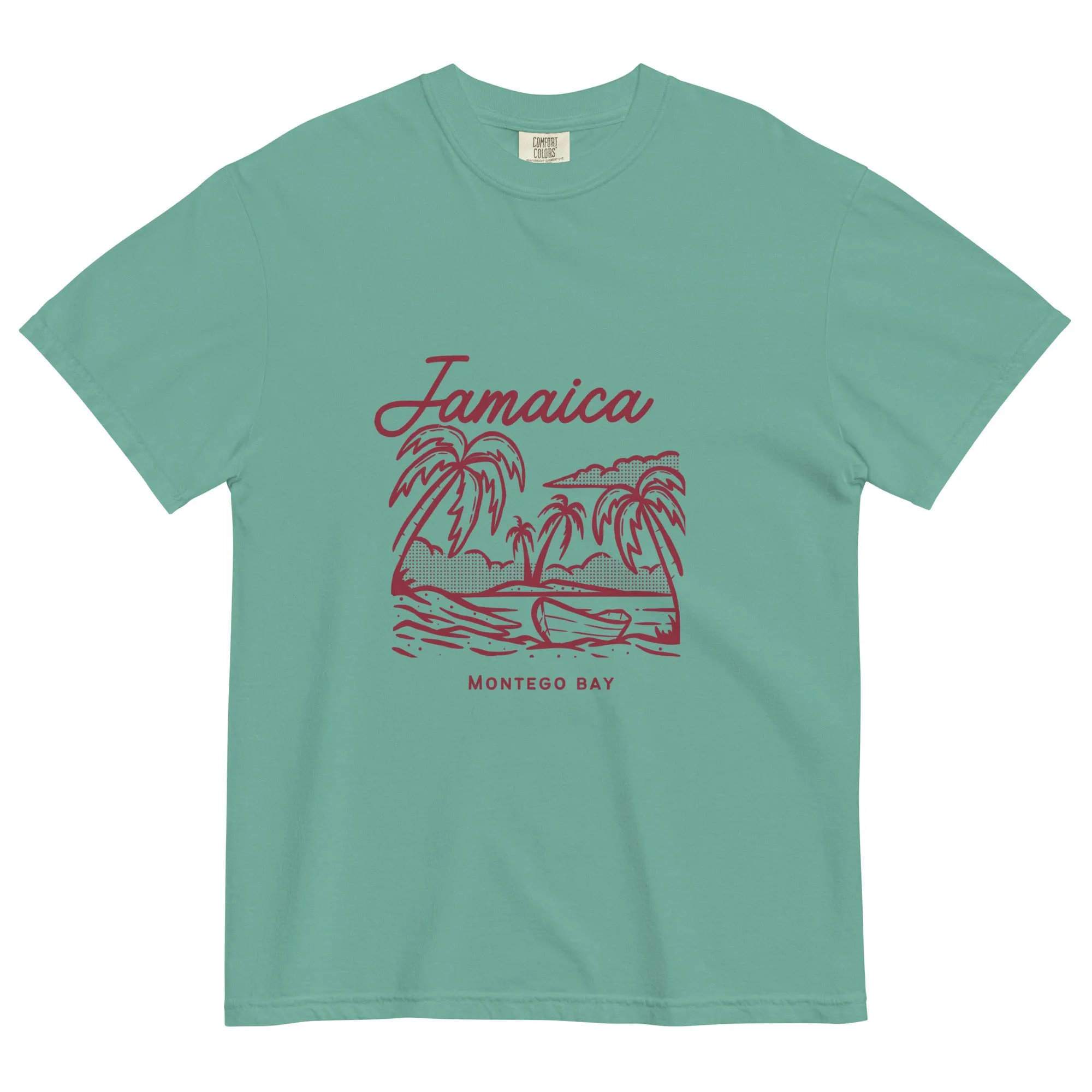 Jamaica men's fgfgarment-dyed heavyweight t-shirt