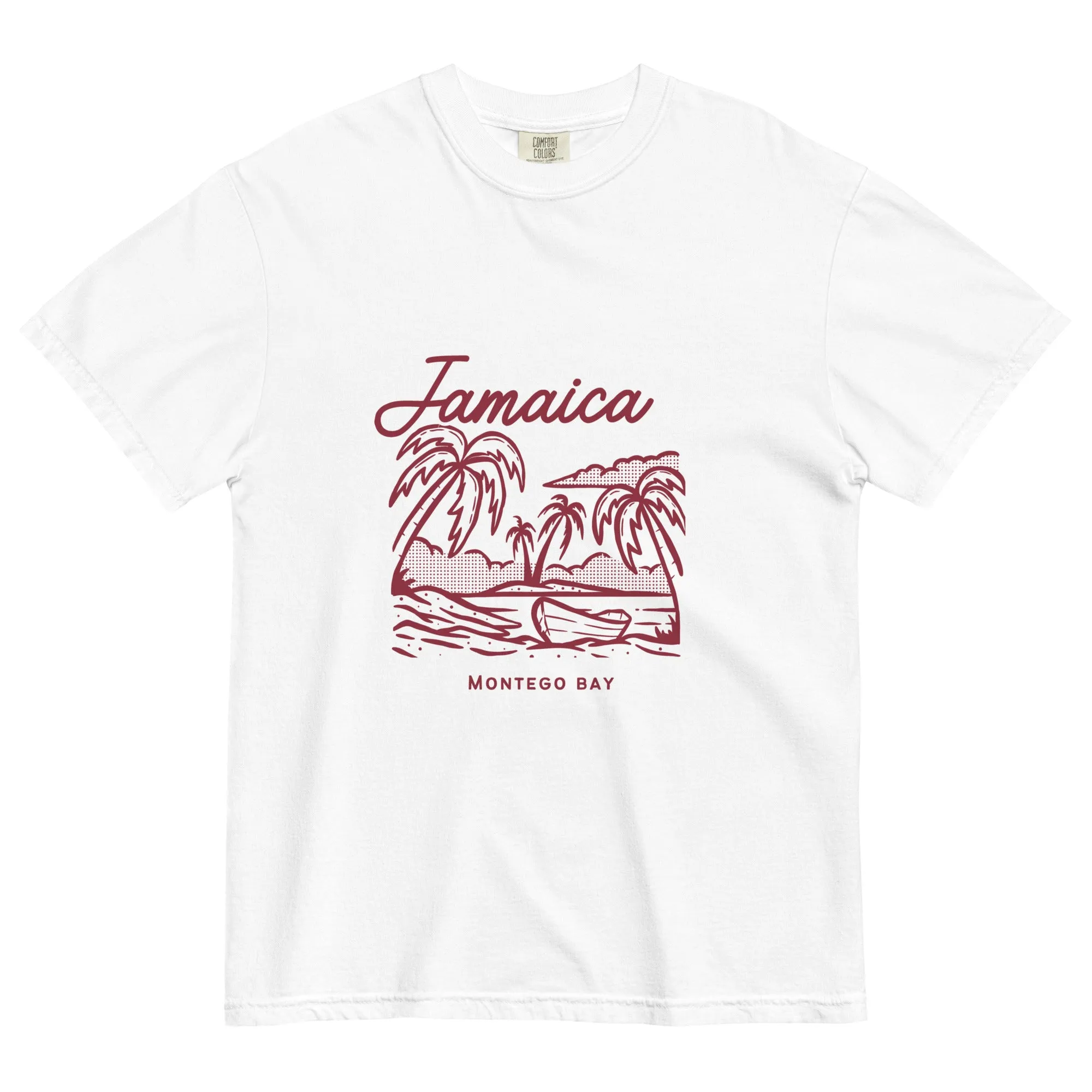 Jamaica men's fgfgarment-dyed heavyweight t-shirt