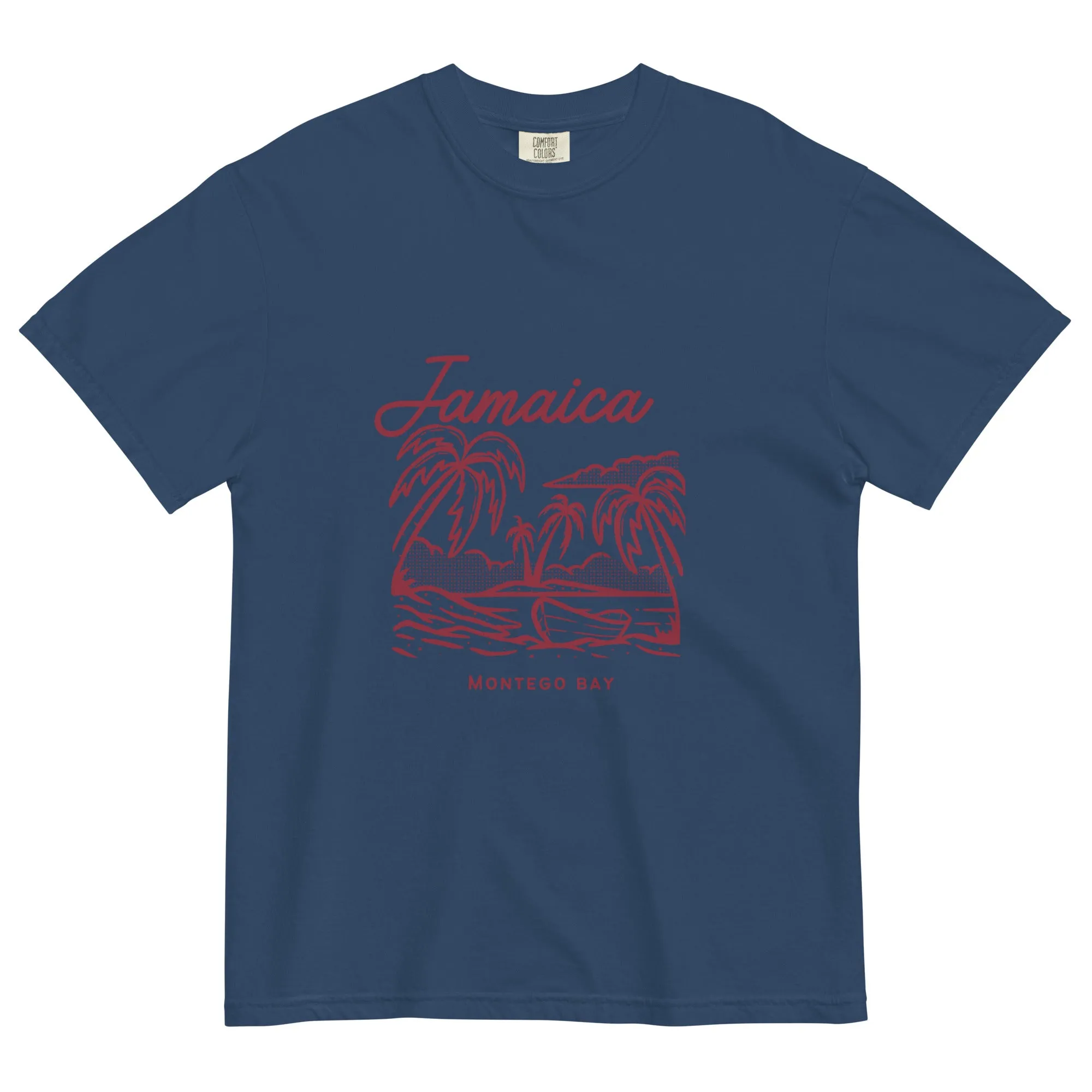 Jamaica men's fgfgarment-dyed heavyweight t-shirt
