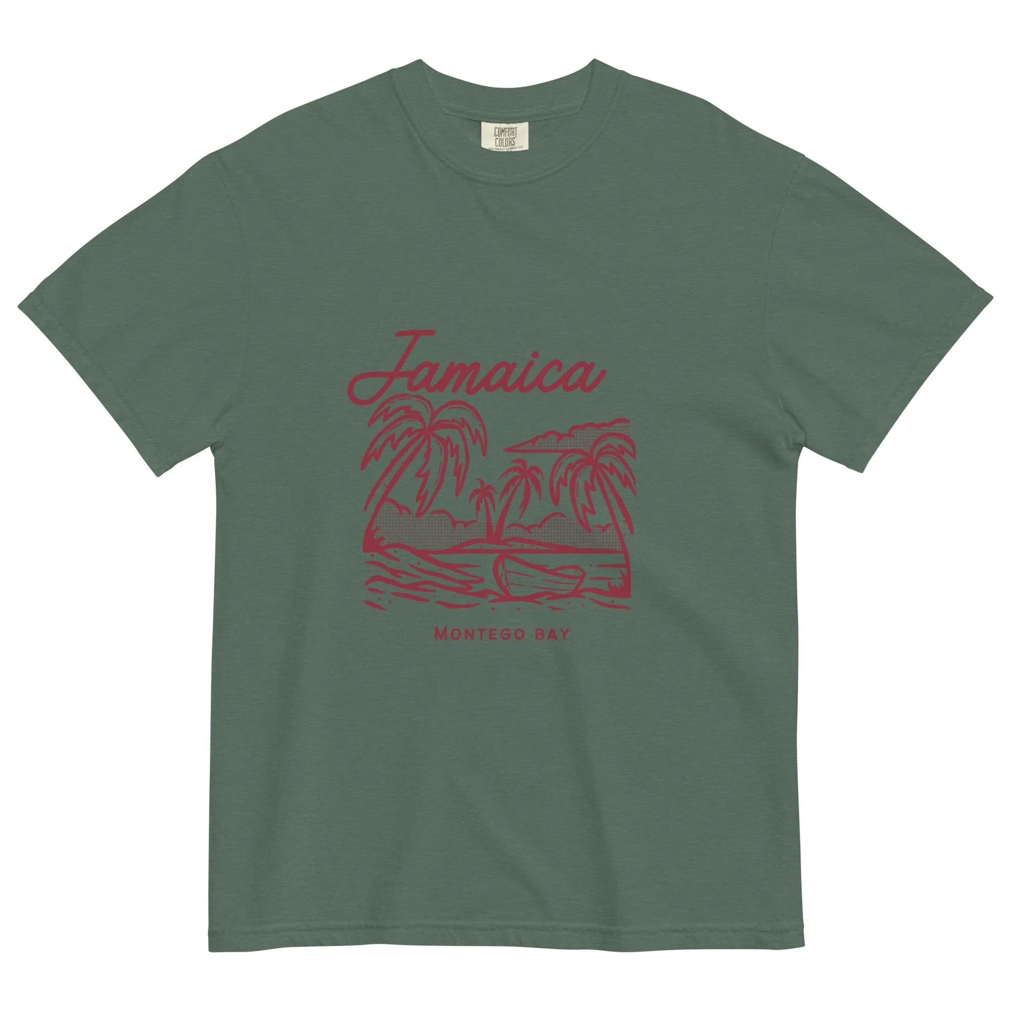 Jamaica men's fgfgarment-dyed heavyweight t-shirt