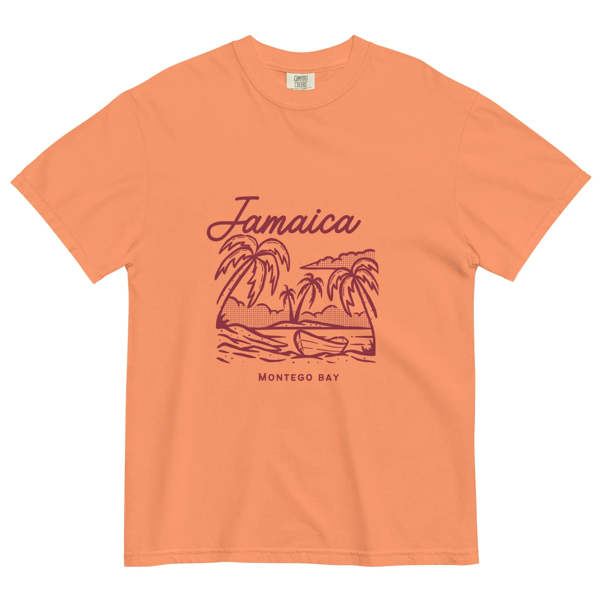 Jamaica men's fgfgarment-dyed heavyweight t-shirt