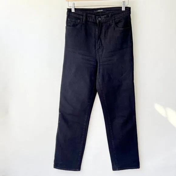 J.Brand Highrise ankle straight legs Jules jeans , black, Size 27 O