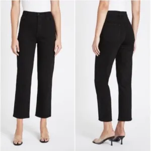 J.Brand Highrise ankle straight legs Jules jeans , black, Size 27 O