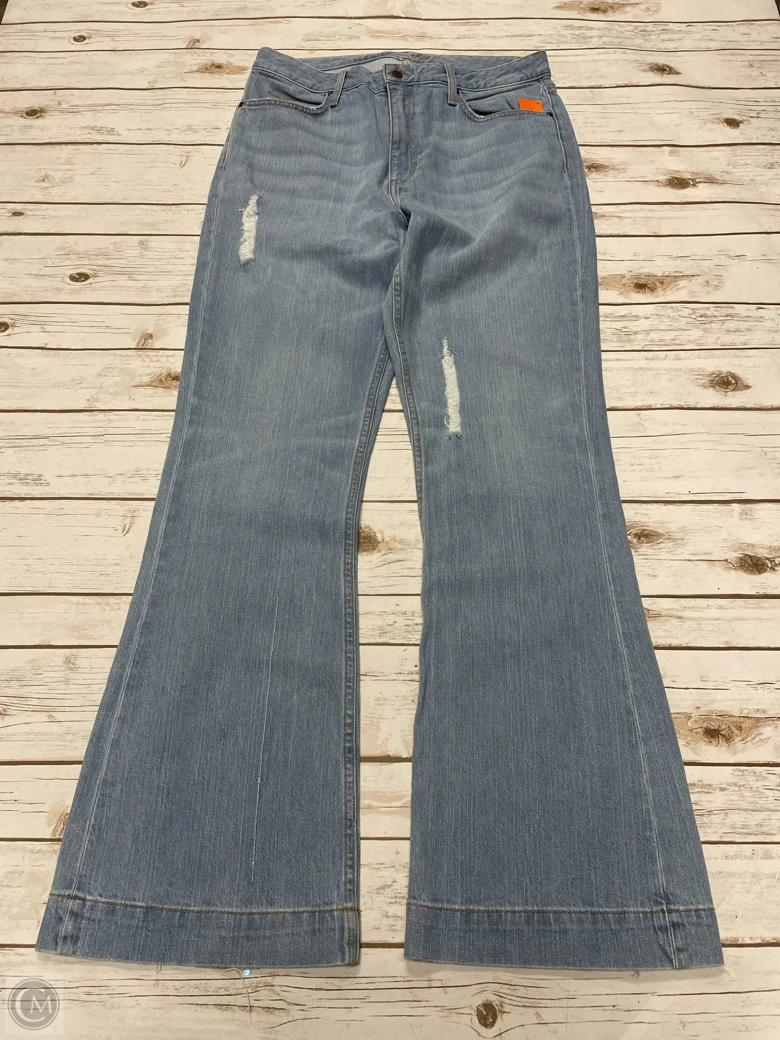 Jeans Boot Cut By Cme In Blue Denim, Size: 14