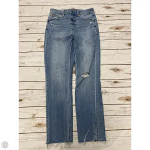 Jeans Skinny By Gap In Blue Denim, Size: 6l