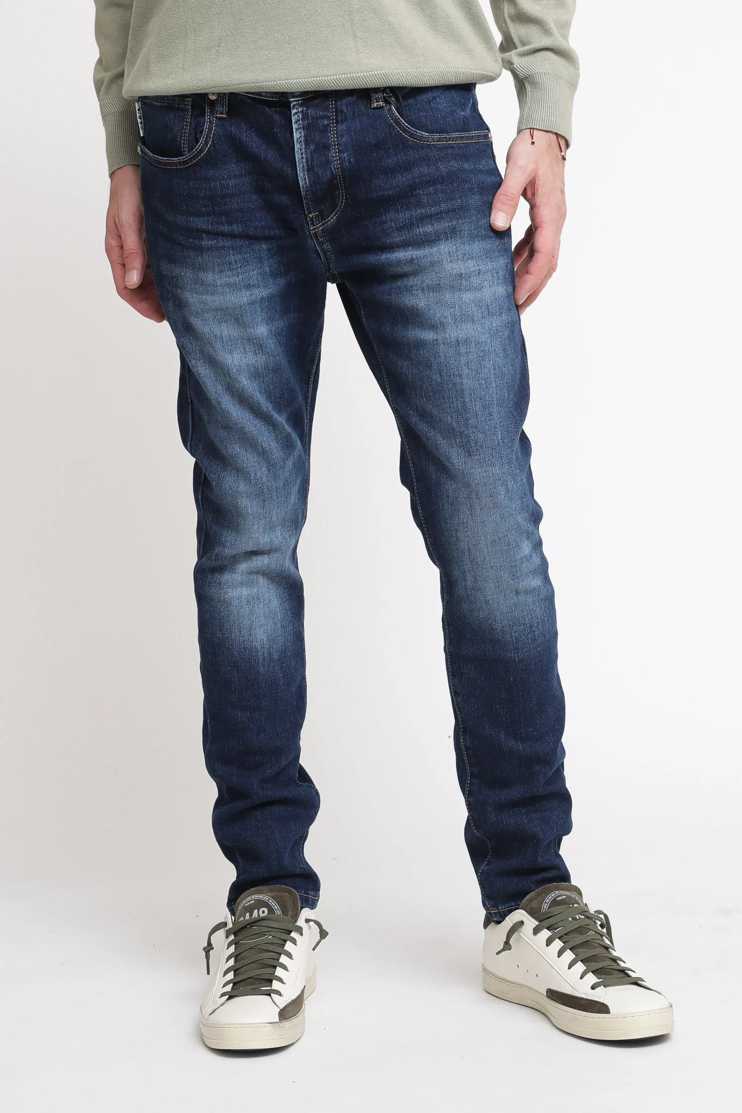 Jeans Slim Colore Unico