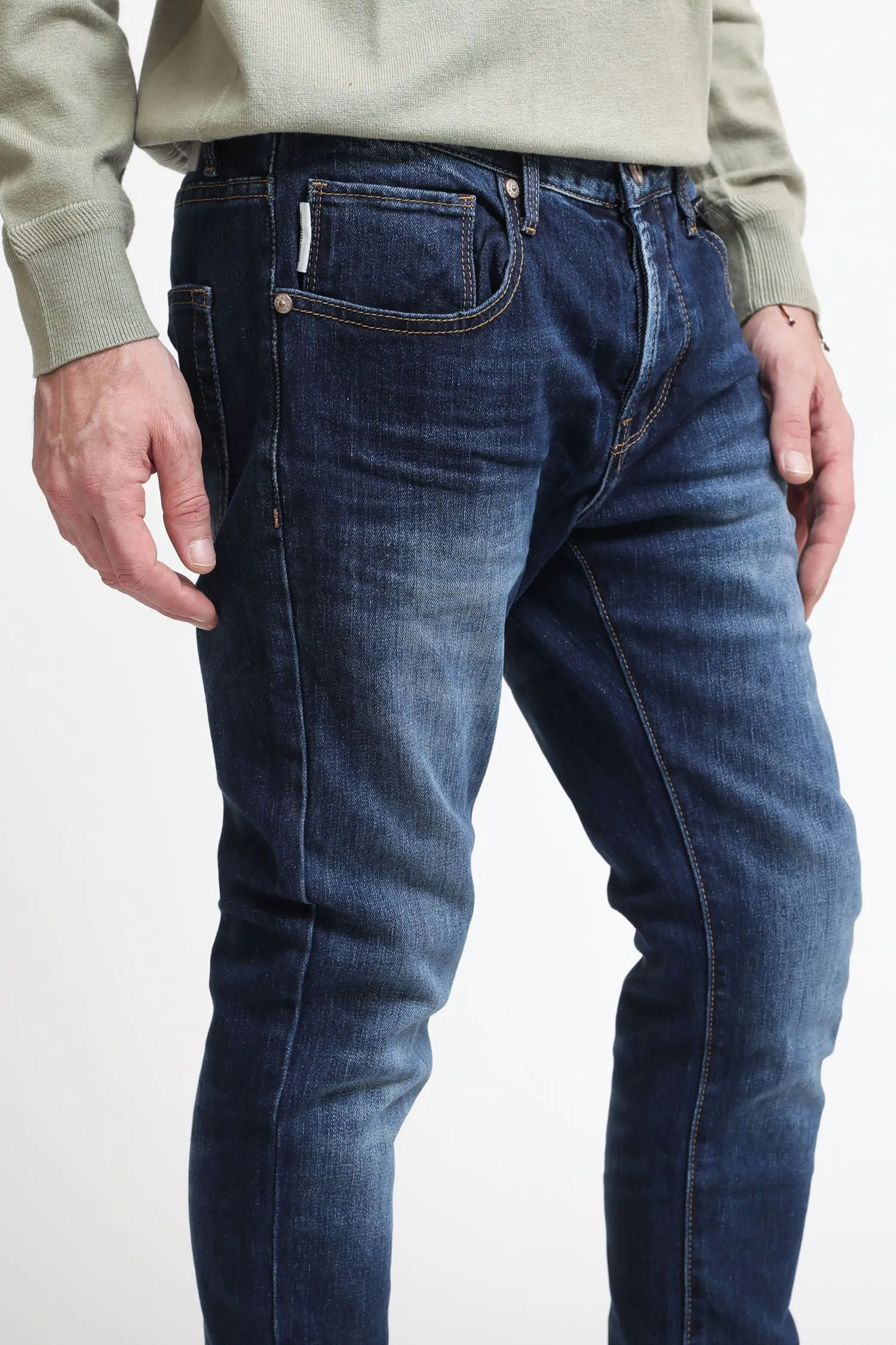 Jeans Slim Colore Unico