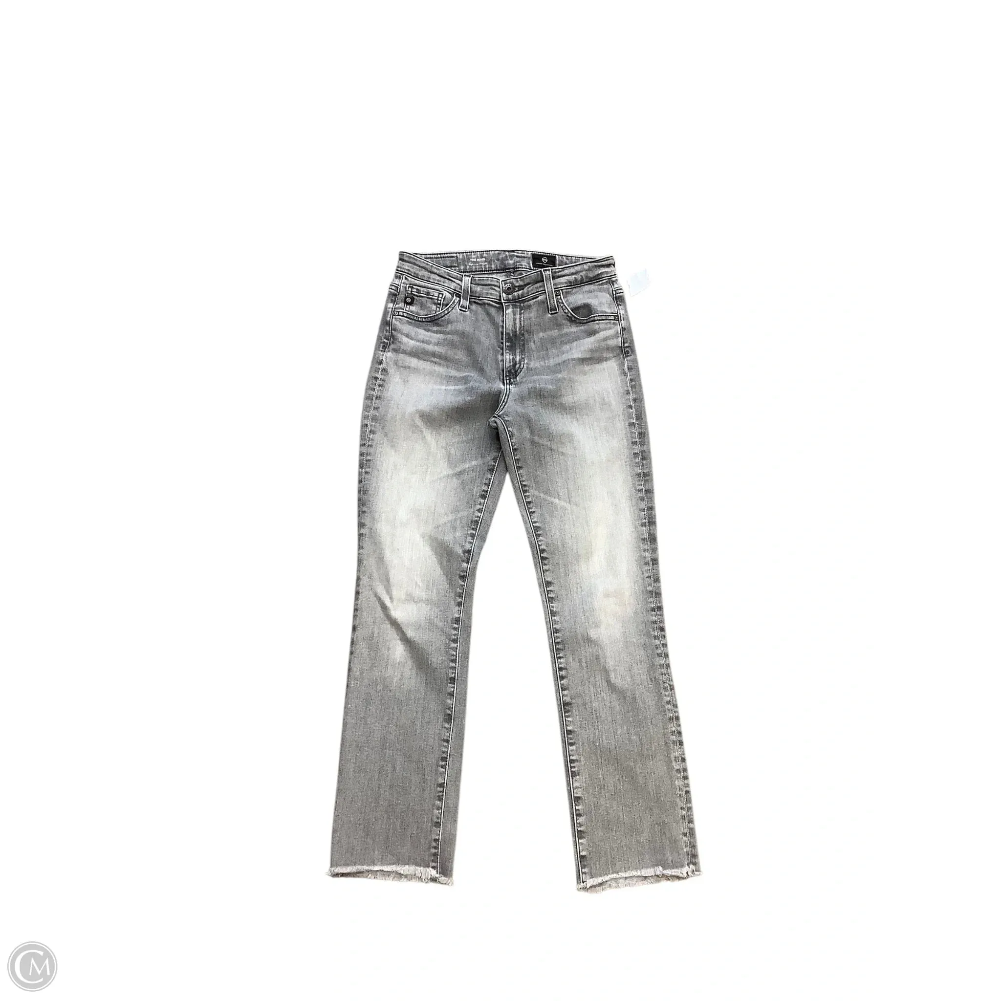 Jeans Straight By Ag Jeans In Grey, Size: S