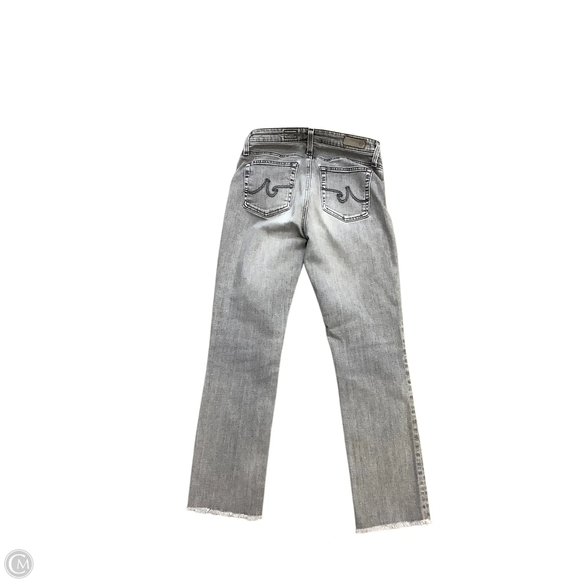 Jeans Straight By Ag Jeans In Grey, Size: S