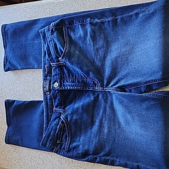 Jen 7 by 7 For All Mankind Dark Wash Slim Straight Jeans Size 10