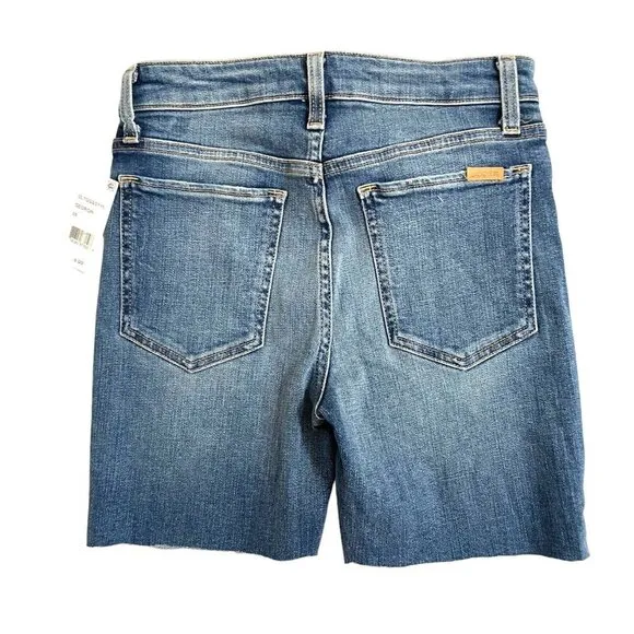 Joe's Jeans Jean Shorts Denim Bermuda Shorts Raw Hem Sz 26 NWT