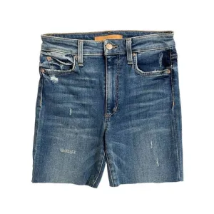 Joe's Jeans Jean Shorts Denim Bermuda Shorts Raw Hem Sz 26 NWT