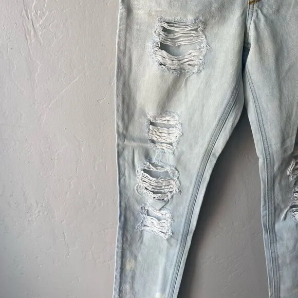 Joe's Jeans The Debbie High Rise Straight Ankle Jeans in Elkie Light Distressed