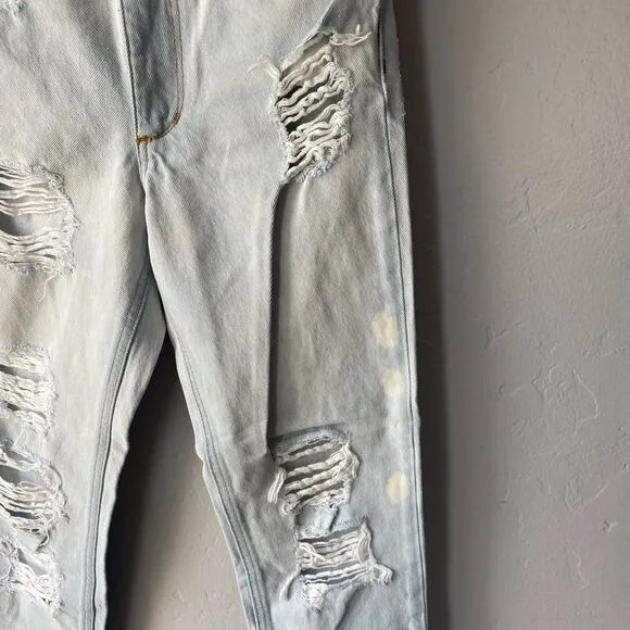 Joe's Jeans The Debbie High Rise Straight Ankle Jeans in Elkie Light Distressed