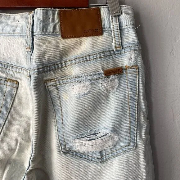 Joe's Jeans The Debbie High Rise Straight Ankle Jeans in Elkie Light Distressed