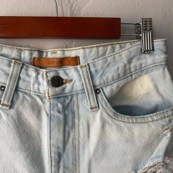 Joe's Jeans The Debbie High Rise Straight Ankle Jeans in Elkie Light Distressed