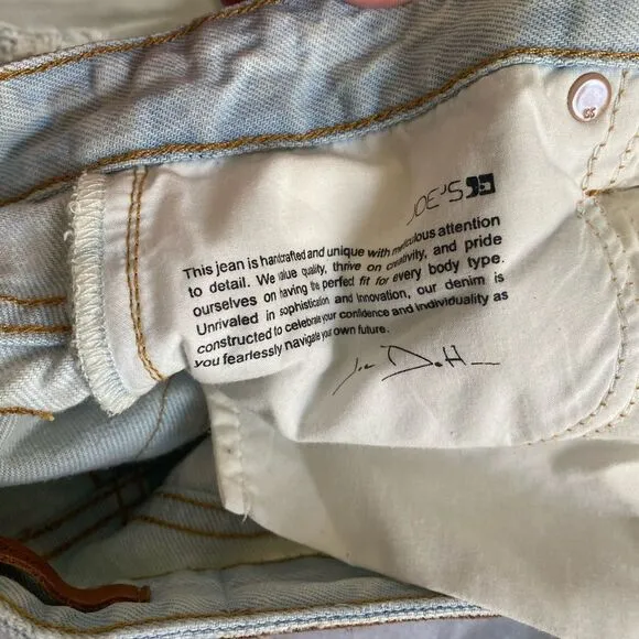 Joe's Jeans The Debbie High Rise Straight Ankle Jeans in Elkie Light Distressed