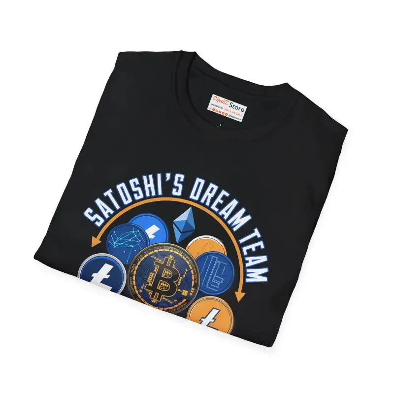 Join the Satoshi Dream Team Unisex Crypto Tee