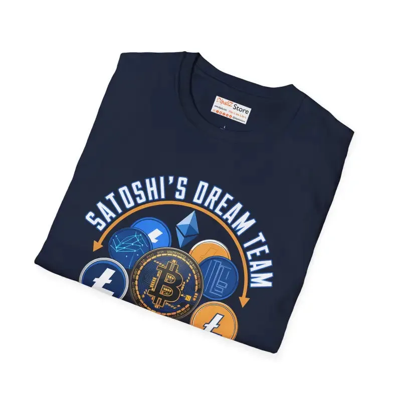 Join the Satoshi Dream Team Unisex Crypto Tee
