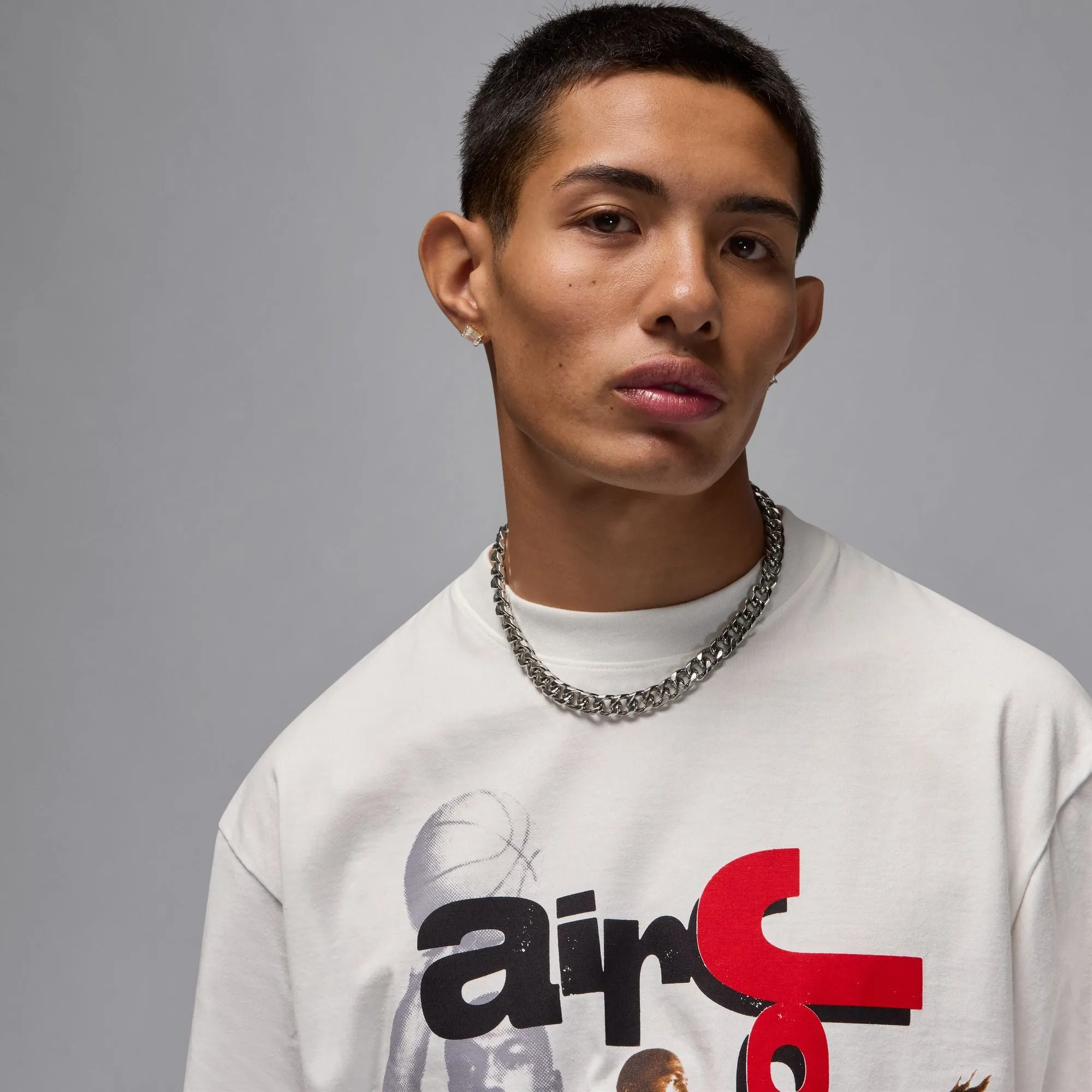 Jordan 1985 SS Crew T-Shirt 'Summit White'