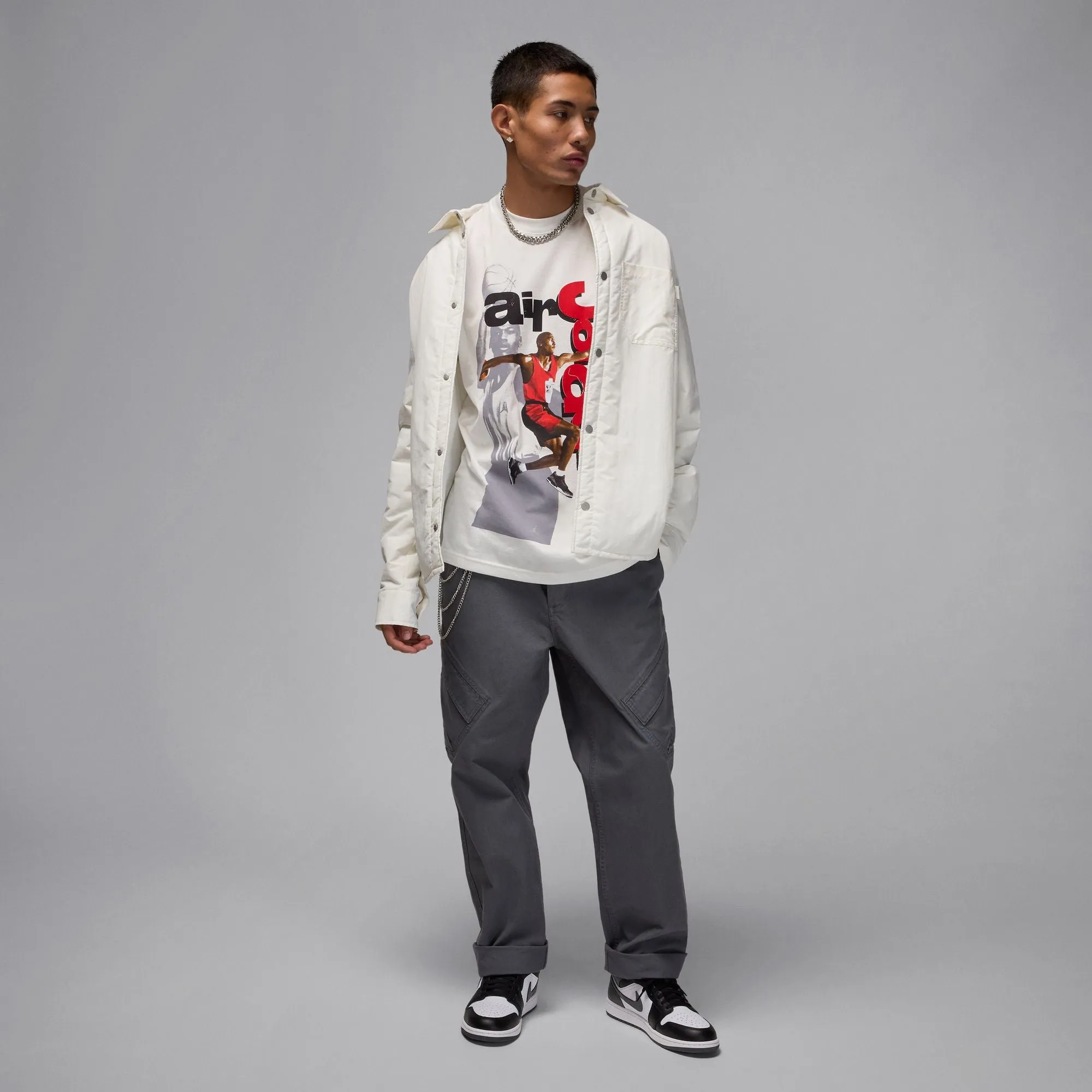 Jordan 1985 SS Crew T-Shirt 'Summit White'