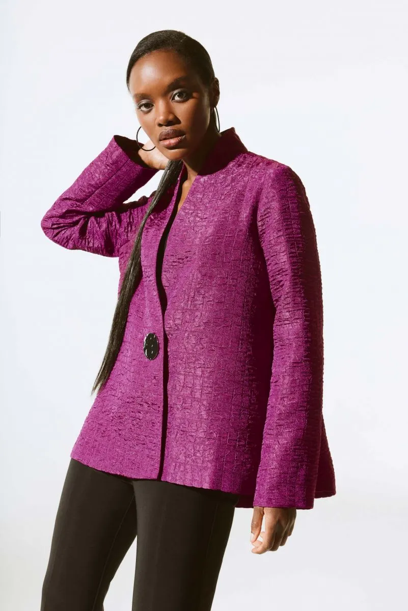 Joseph Ribkoff Textured Long Sleeve Relaxed Jacket 243788