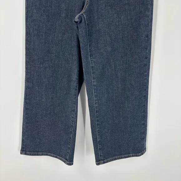 Judy Blue Jeans 3/26 Tailored Wide Leg Trouser Denim Tummy Control Dark Wash NEW