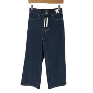Judy Blue Jeans 3/26 Tailored Wide Leg Trouser Denim Tummy Control Dark Wash NEW