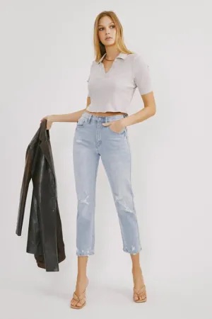 KanCan High Rise Slim Straight Jeans