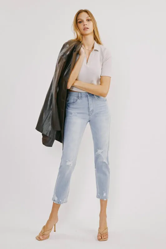 KanCan High Rise Slim Straight Jeans