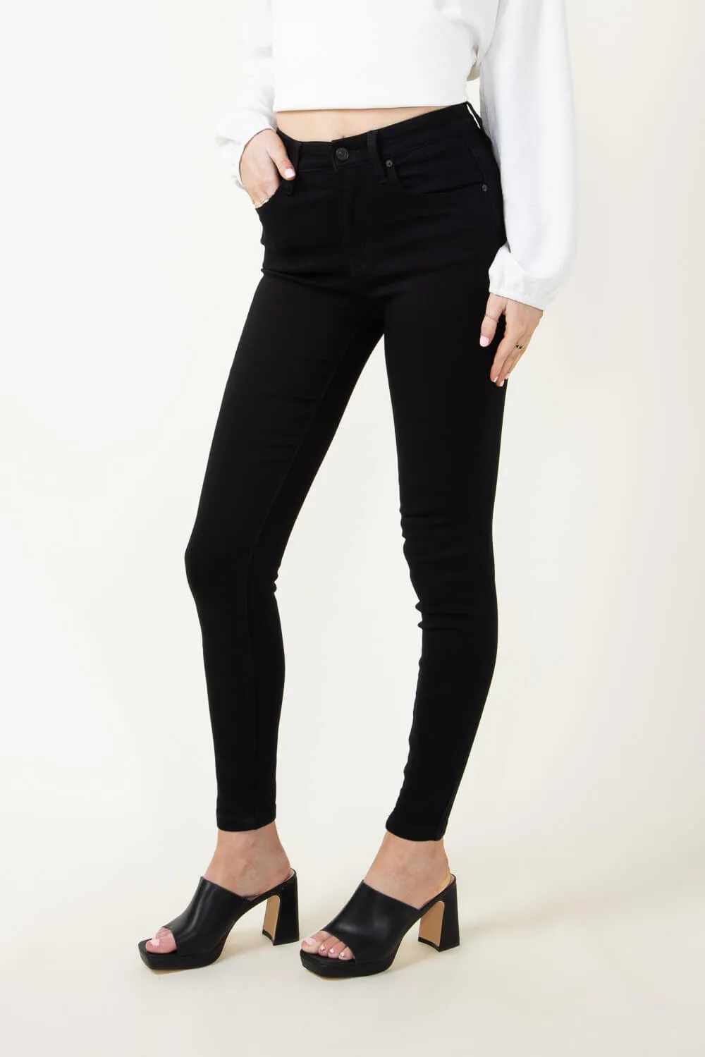 KanCan Misa High Rise Super Skinny Jeans for Women in Black | KC11253BK