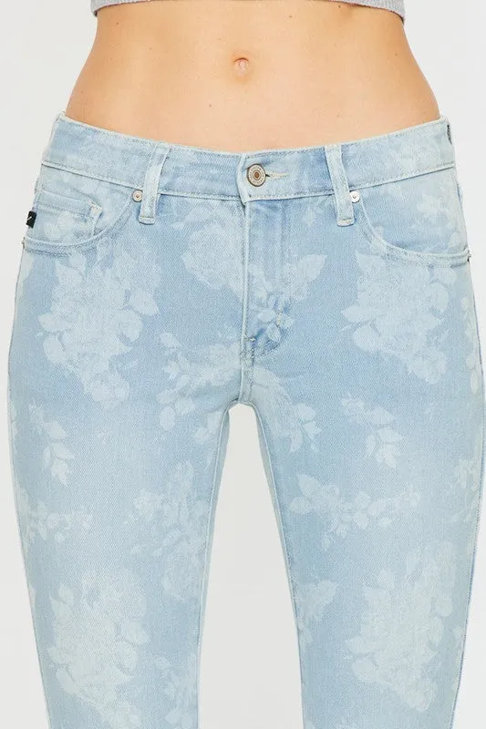 KANCAN Tatum Floral Flare Jeans FINAL SALE
