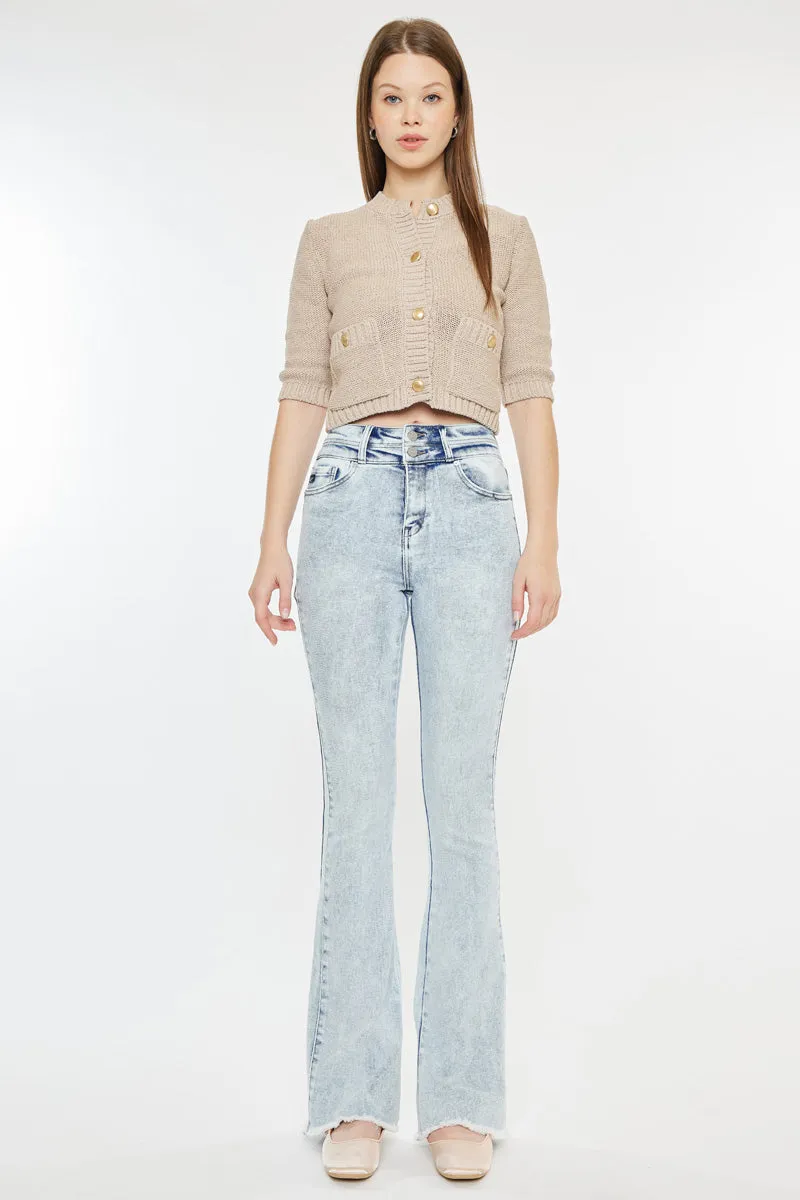Kara High Rise Flare Jeans