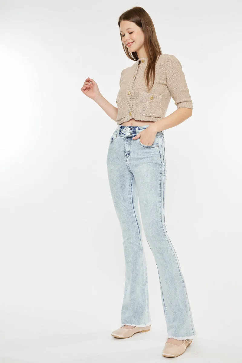 Kara High Rise Flare Jeans