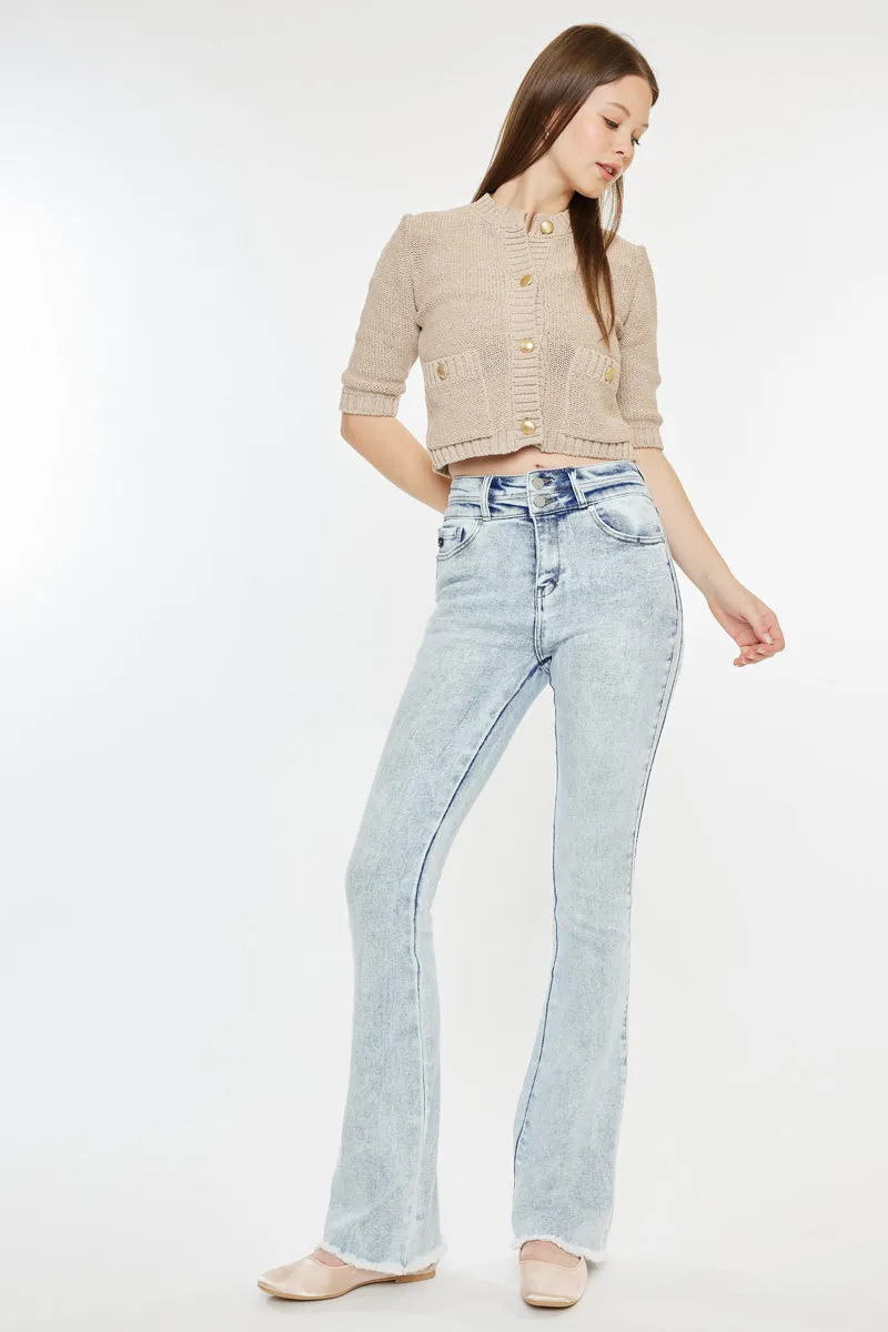 Kara High Rise Flare Jeans
