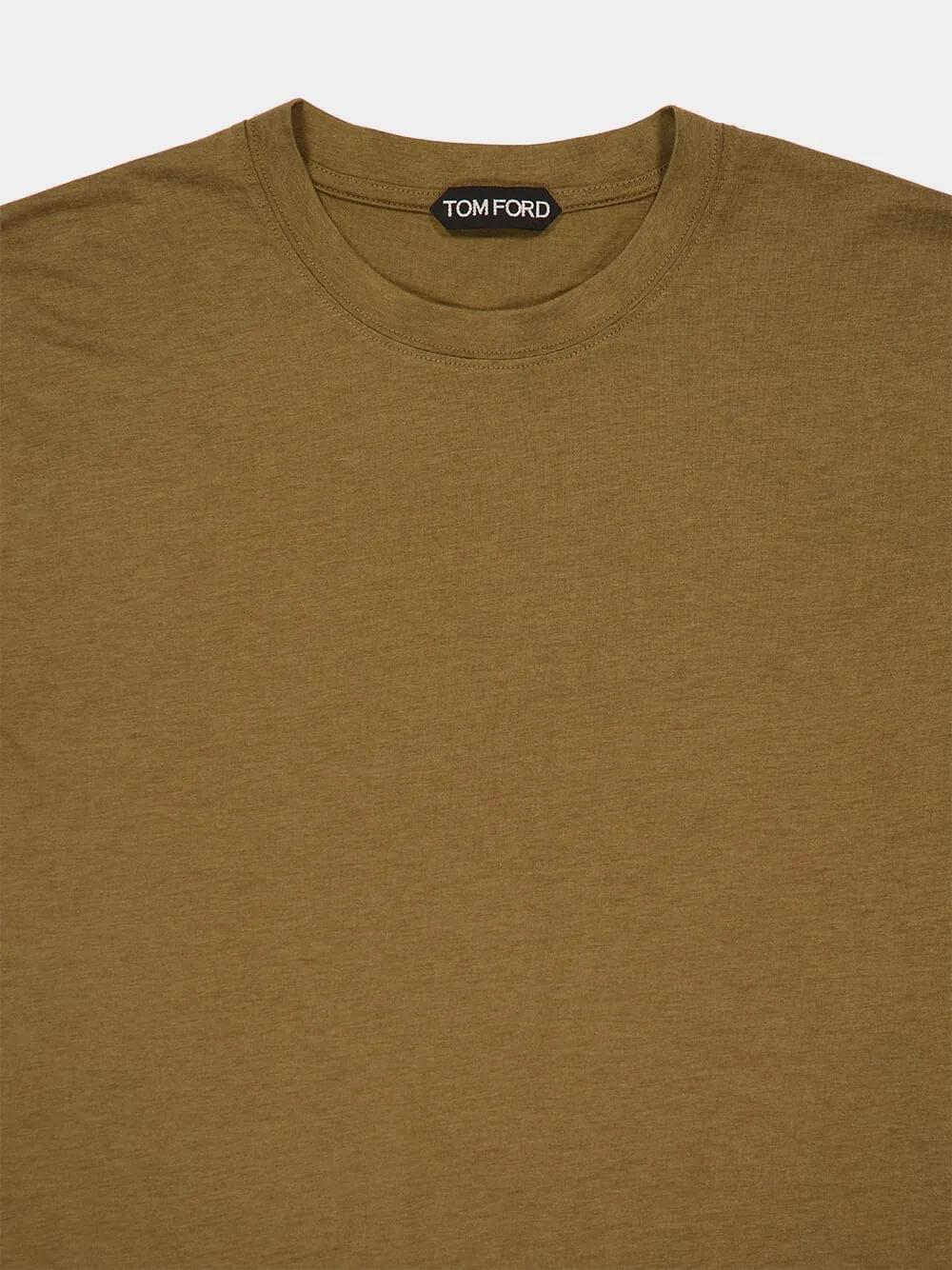 Khaki Brown Crewneck T-Shirt