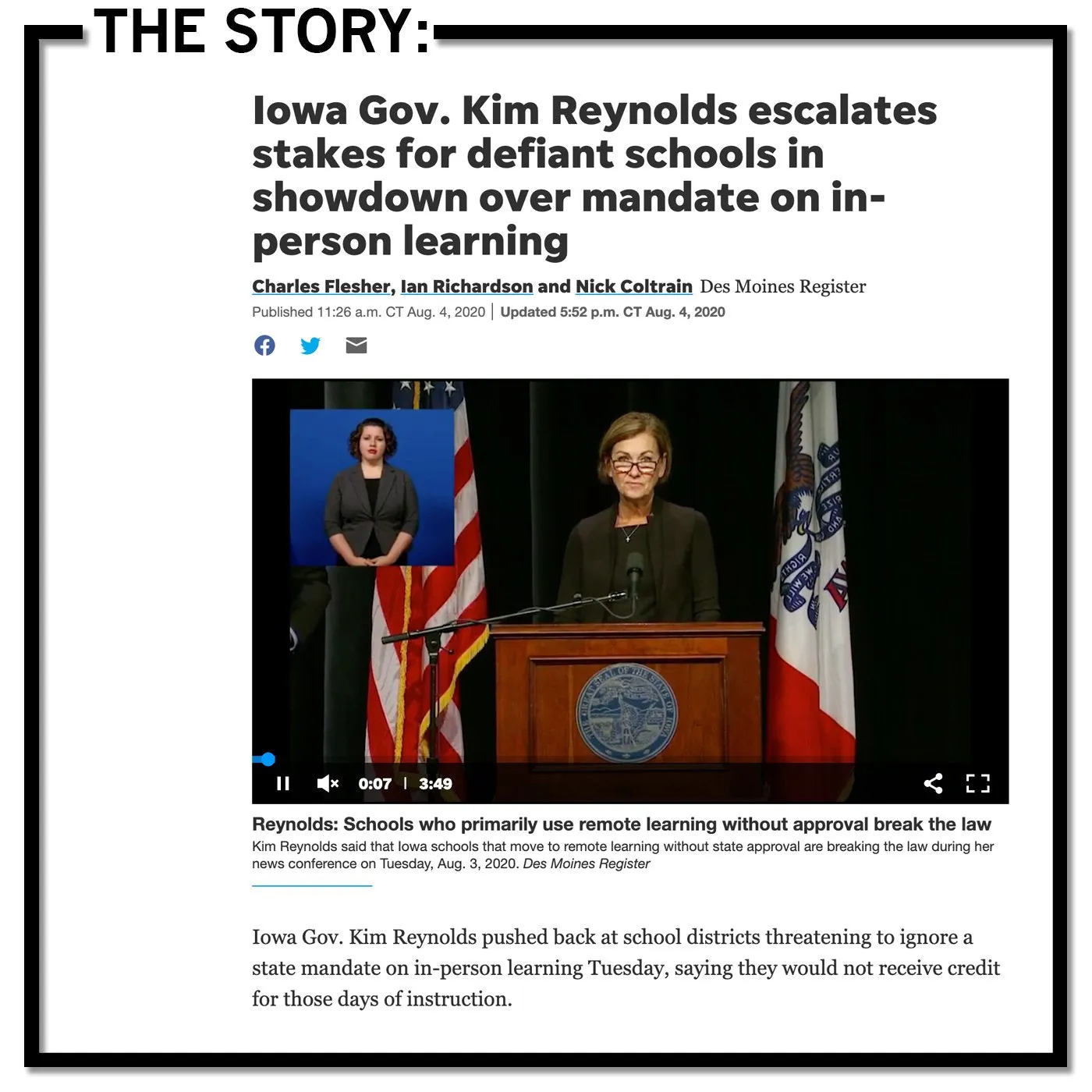 Kim Reynolds Is Really Bad At This