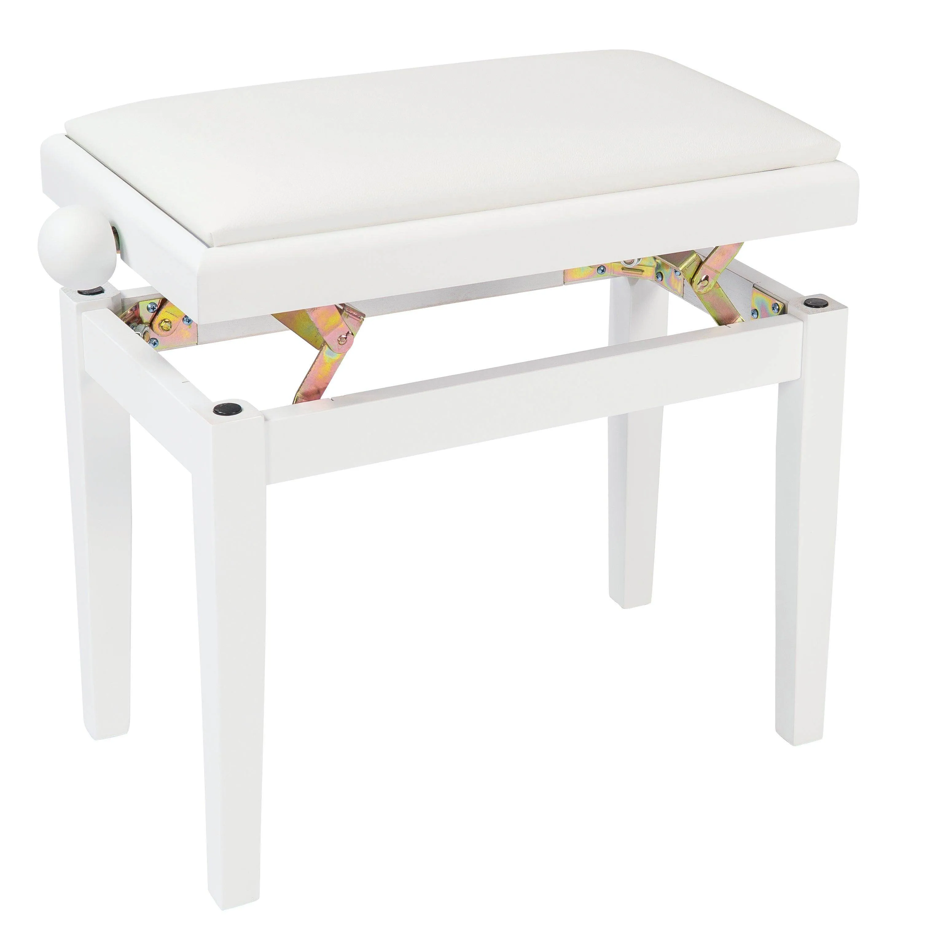 Kinsman Adjustable Piano Bench ~ Polished Gloss White
