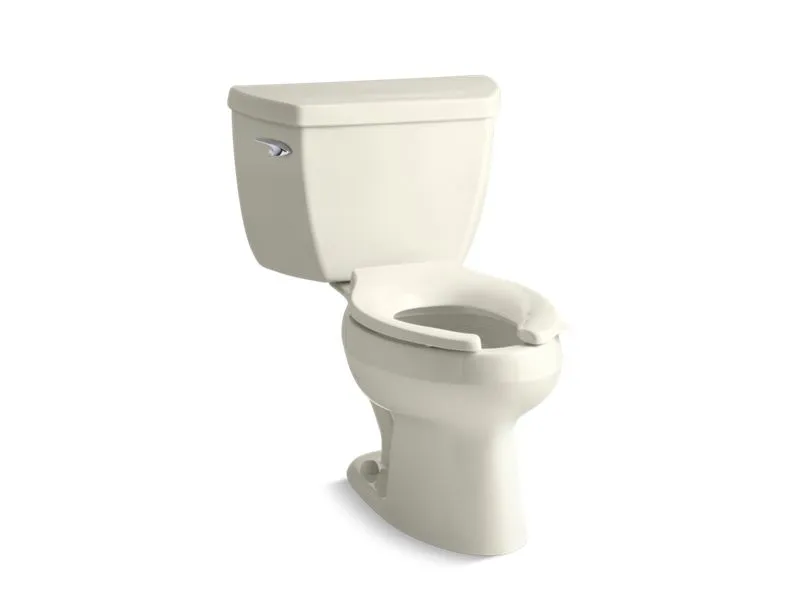 KOHLER K-3575-T Wellworth Classic Two-piece elongated 1.28 gpf toilet with tank cover locks