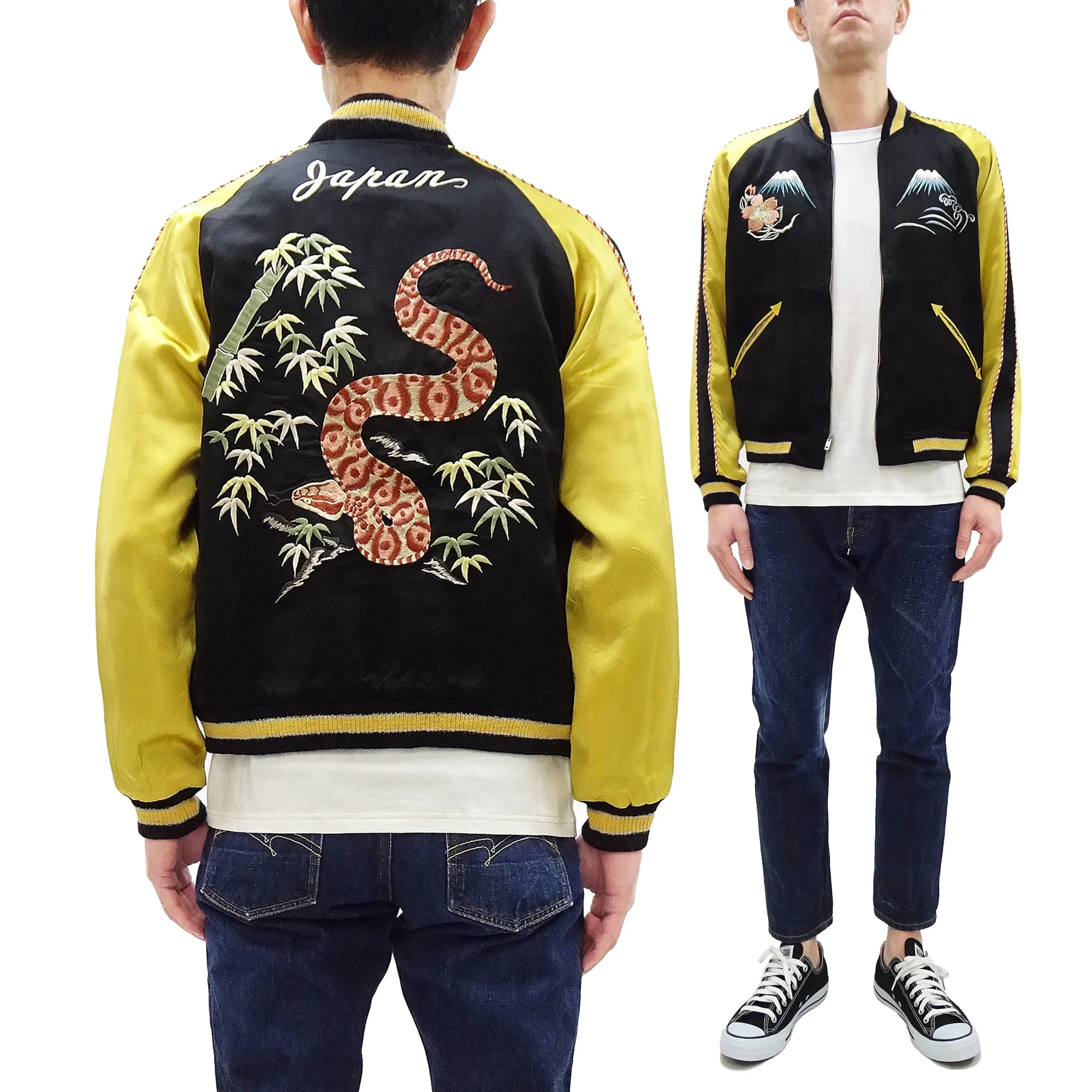 KOSHO & CO. Sukajan Jacket TT15713 Tailor Toyo Men's Japanese Souvenir Jacket Pit Viper x Eagle & Snake Embroidery TT15713-119