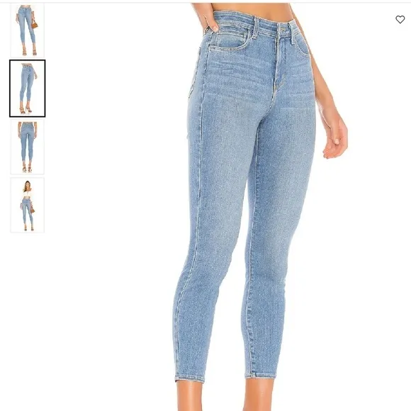 L'Agence Margot High Rise Skinny Jeans in Seafoam Size 31