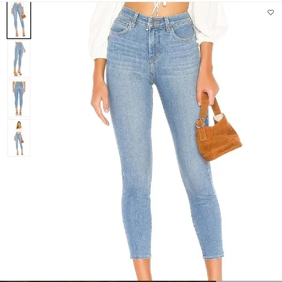 L'Agence Margot High Rise Skinny Jeans in Seafoam Size 31