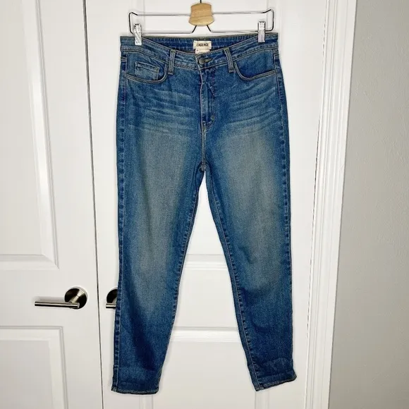 L'Agence Margot High Rise Skinny Jeans in Seafoam Size 31