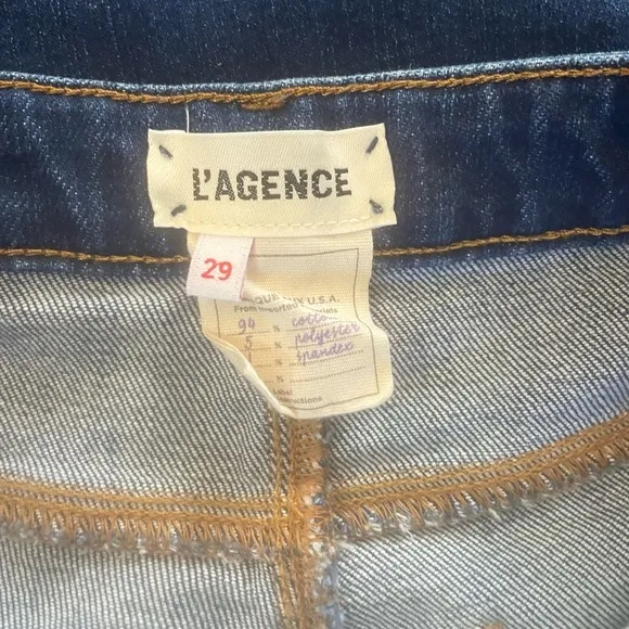 L'AGENCE Wide-Leg Danica Jeans in York. Size 29