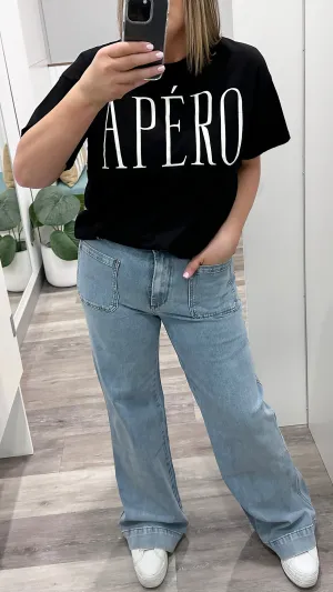 Lara Wide Leg Jeans Light