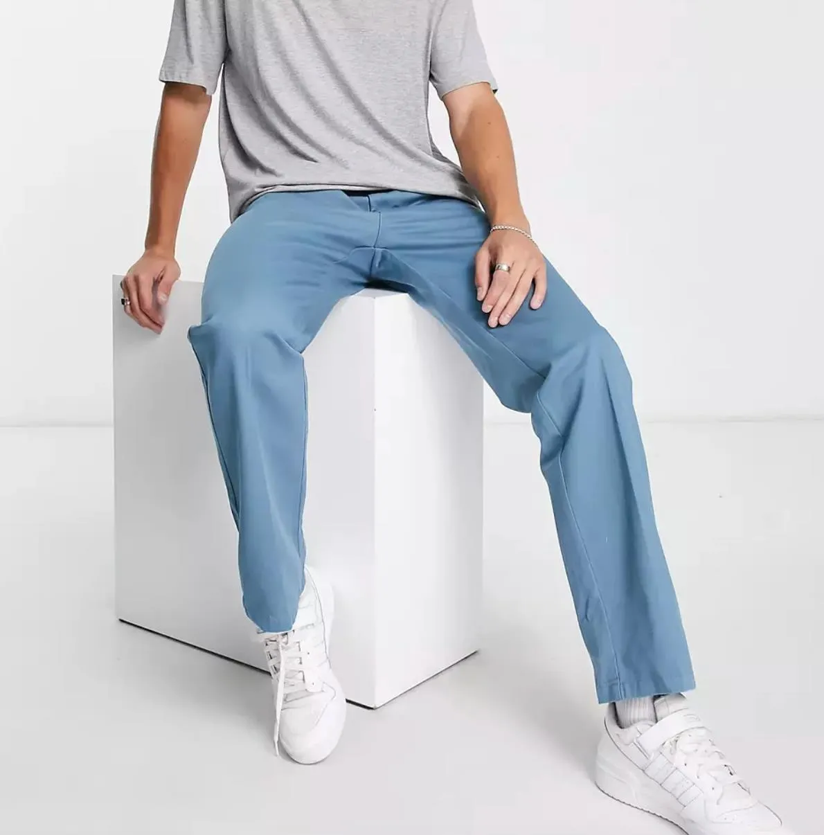 Lascote Mens Std Fit Mens Blue Chinos Size 30 (New)