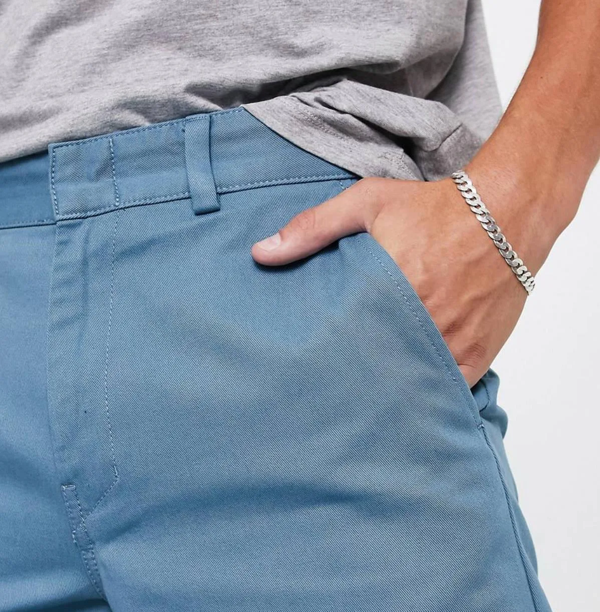 Lascote Mens Std Fit Mens Blue Chinos Size 30 (New)